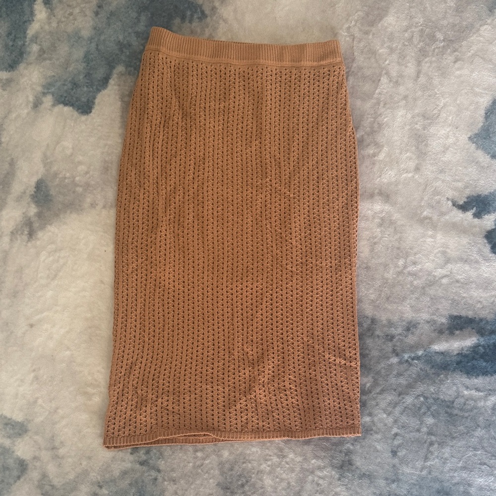 RACHEL Rachel Roy Tan Midi Skirt